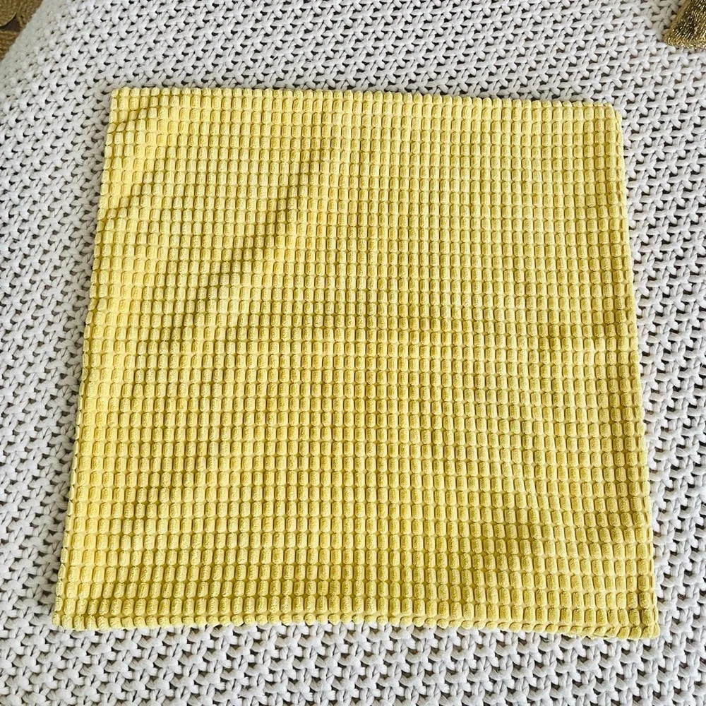 Ikea Gullklocka Yellow Chenille Cushion Cover 20